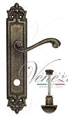 Дверная ручка Venezia на планке PL96 мод. Vivaldi (ант. бронза) сантехническая