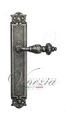 Дверная ручка Venezia на планке PL97 мод. Lucrecia (ант. серебро) проходная