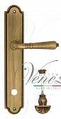 Дверная ручка Venezia на планке PL98 мод. Vignole (мат. бронза) сантехническая, поворо
